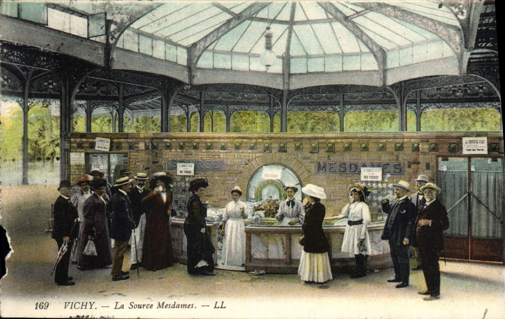 VINTAGE POSTCARD Vichy the Mesdames Source