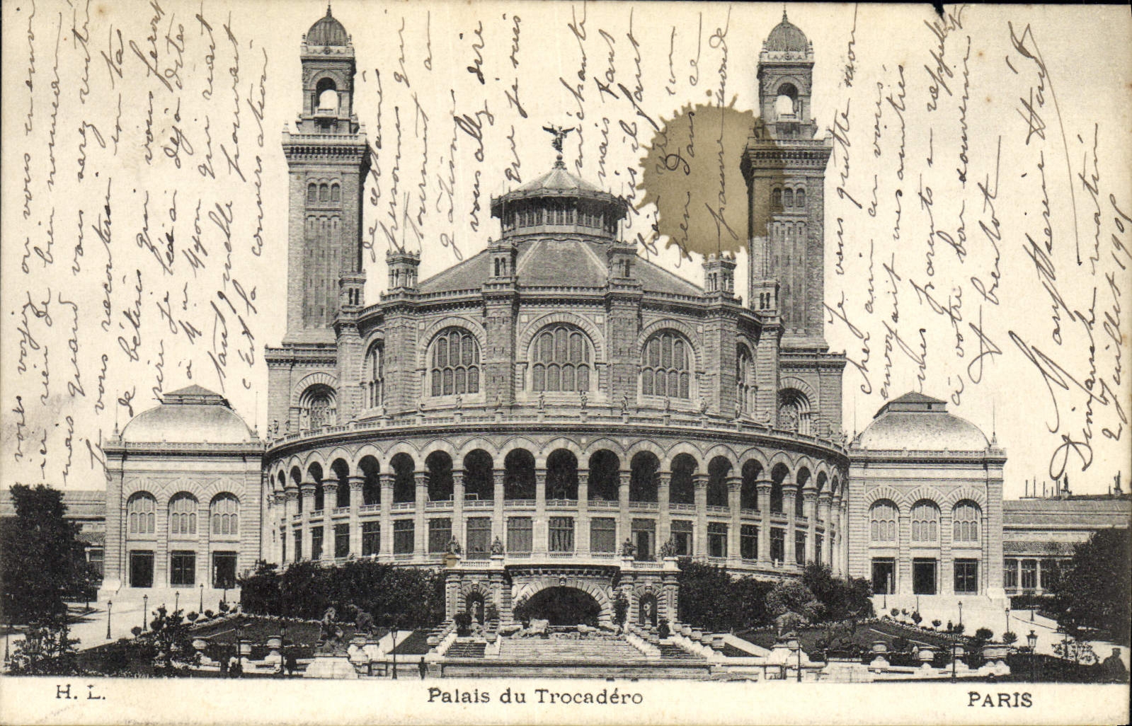 CPA Paris Du Trocadero