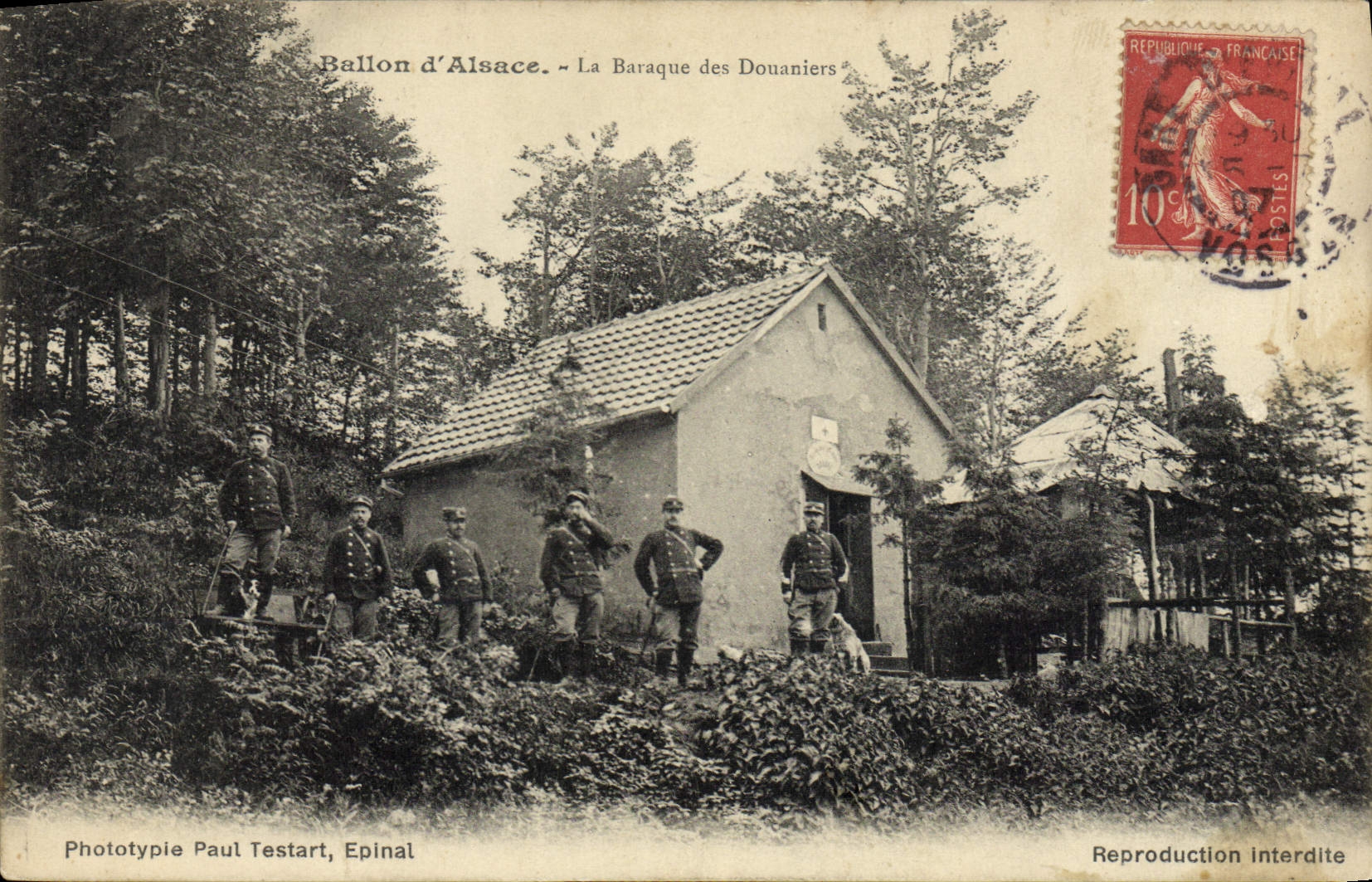 CPA Douane Douanes Ballon d'Alsace La baraque des Douaniers