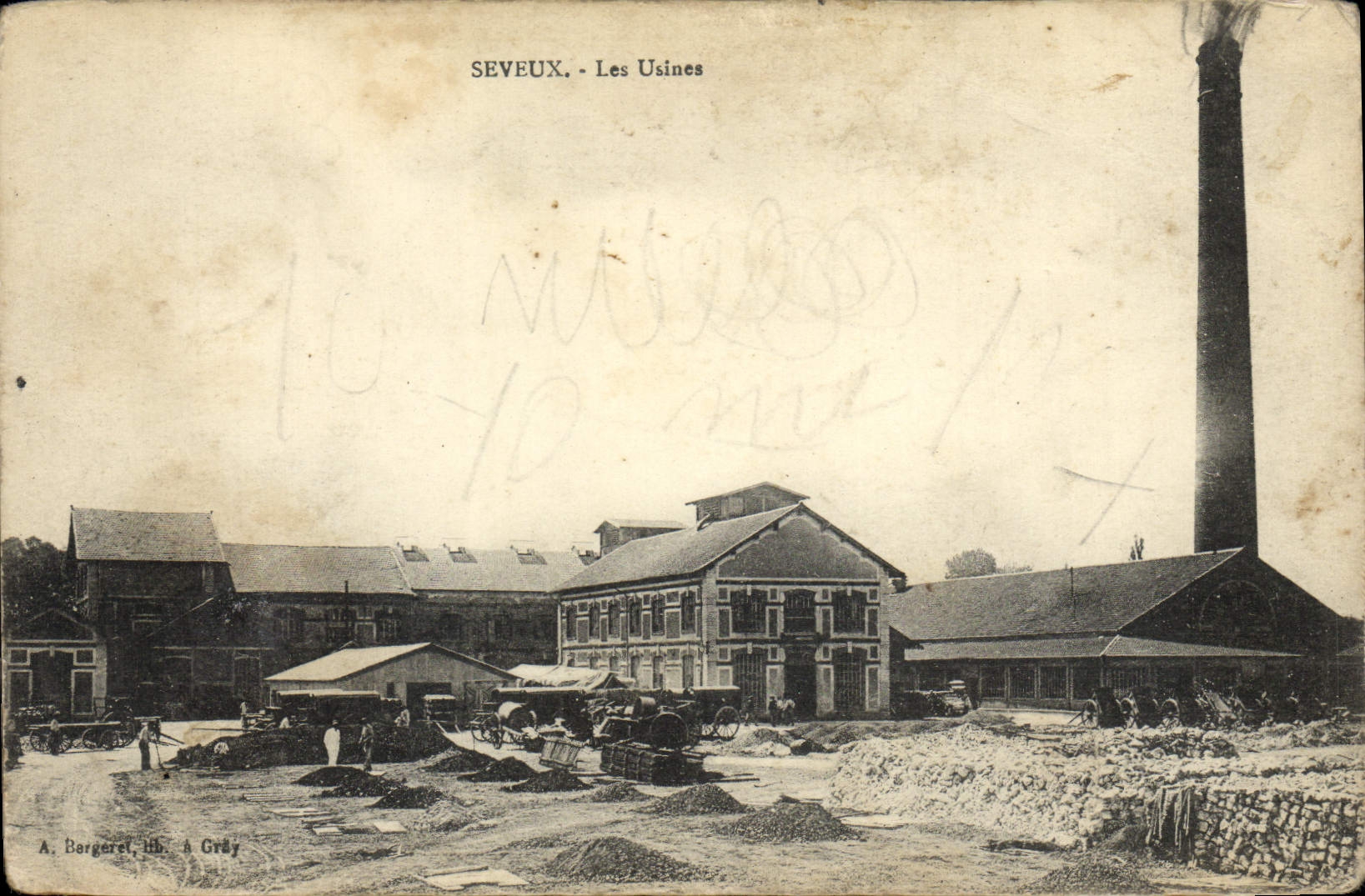 VINTAGE POSTCARD Industrie Machines Seveux the factories