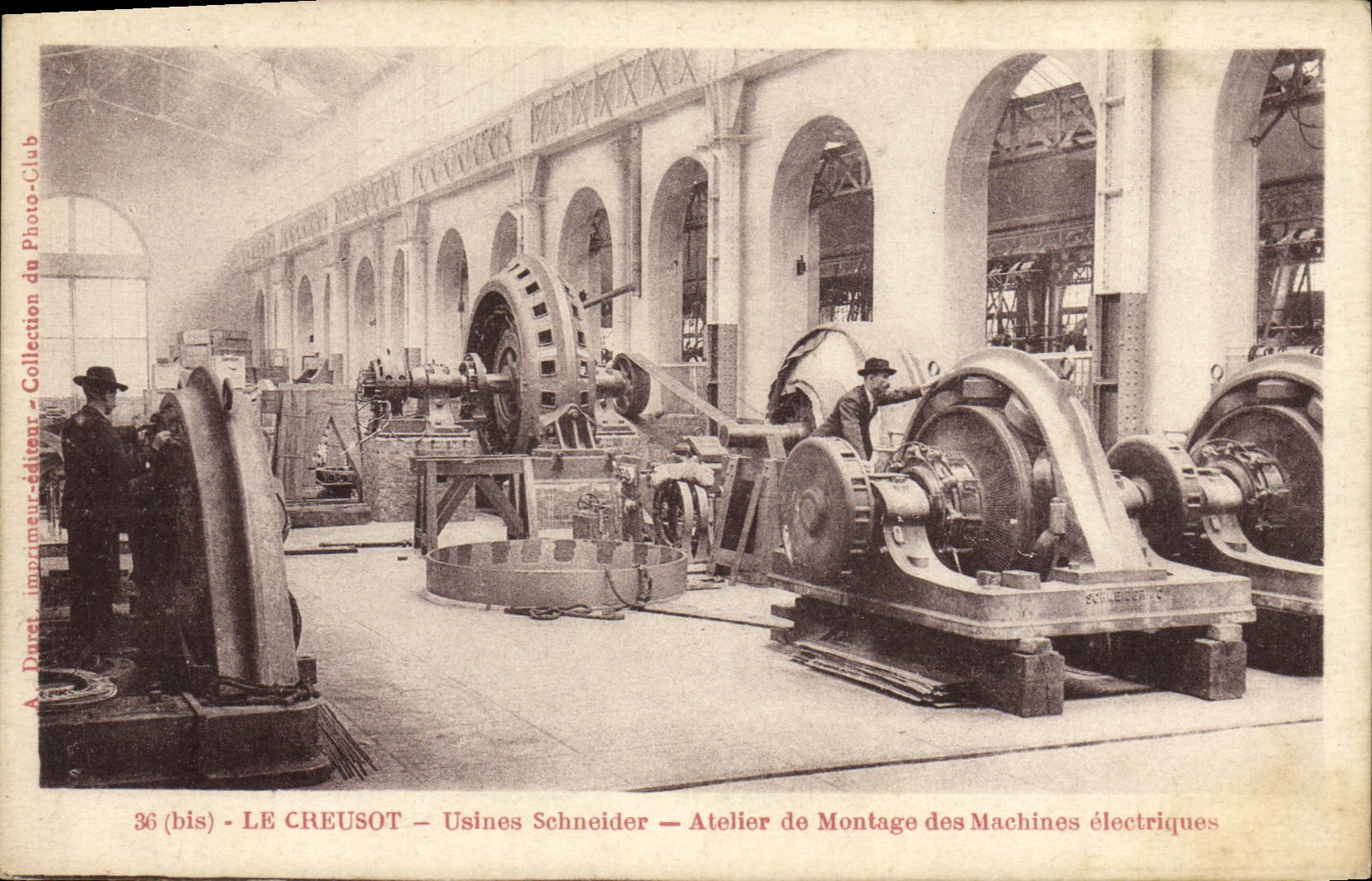 CPA Industrie Usines Schneider Atelier de montage des machines electriques