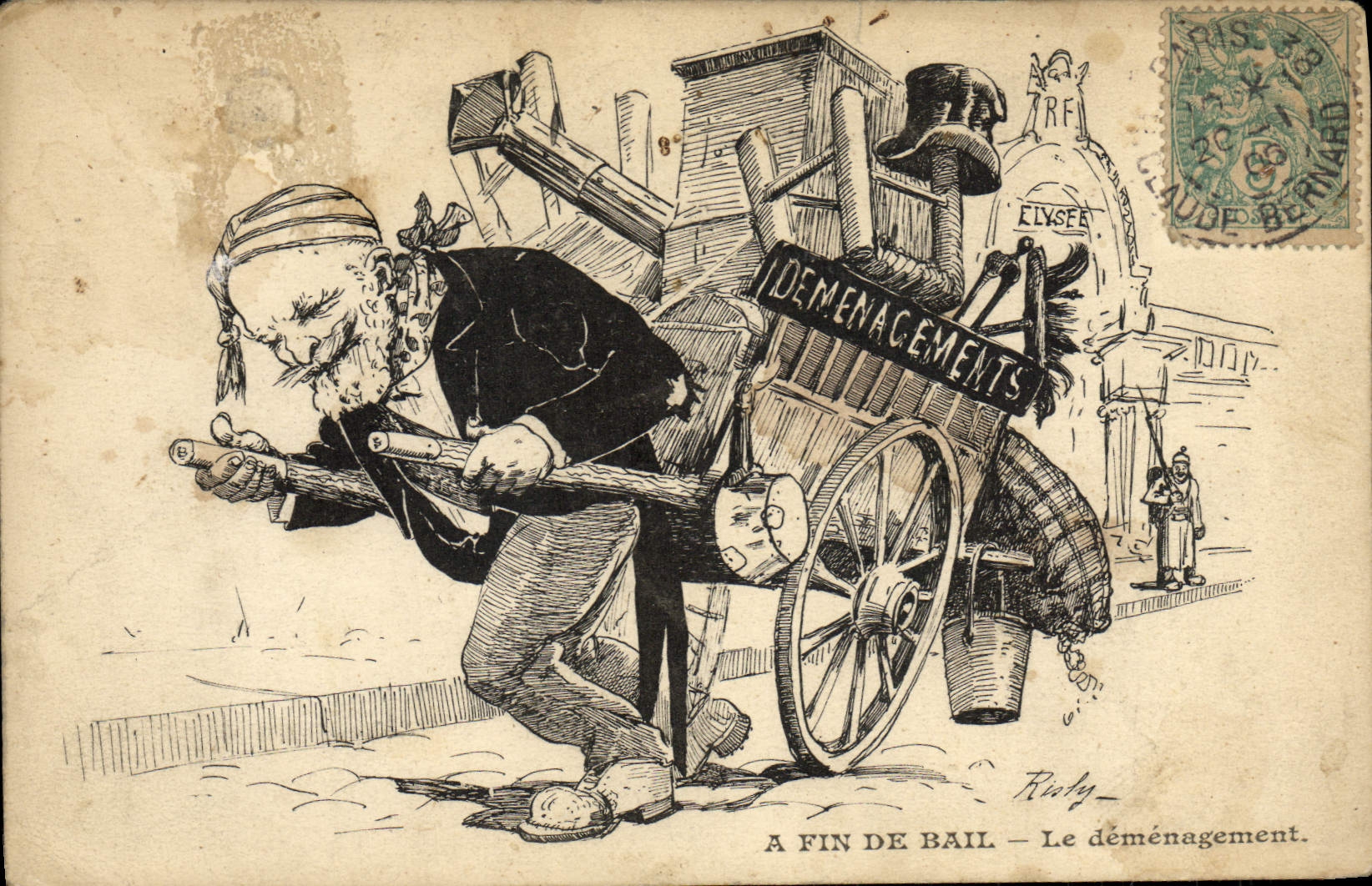 CPA A la fin de Bail Le demenagement 