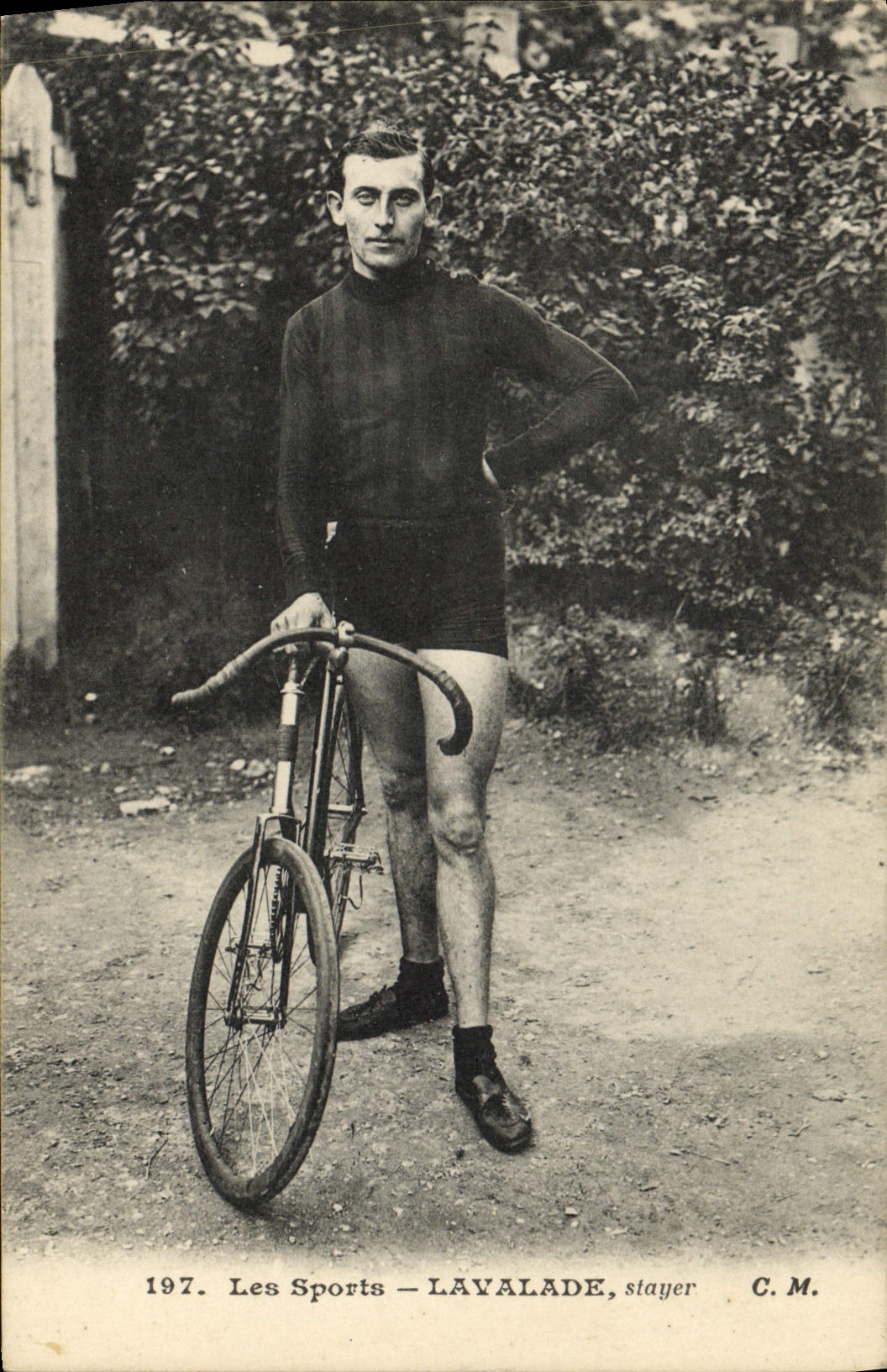 CPA Velo Cycle Cyclisme Lavalade Stayer