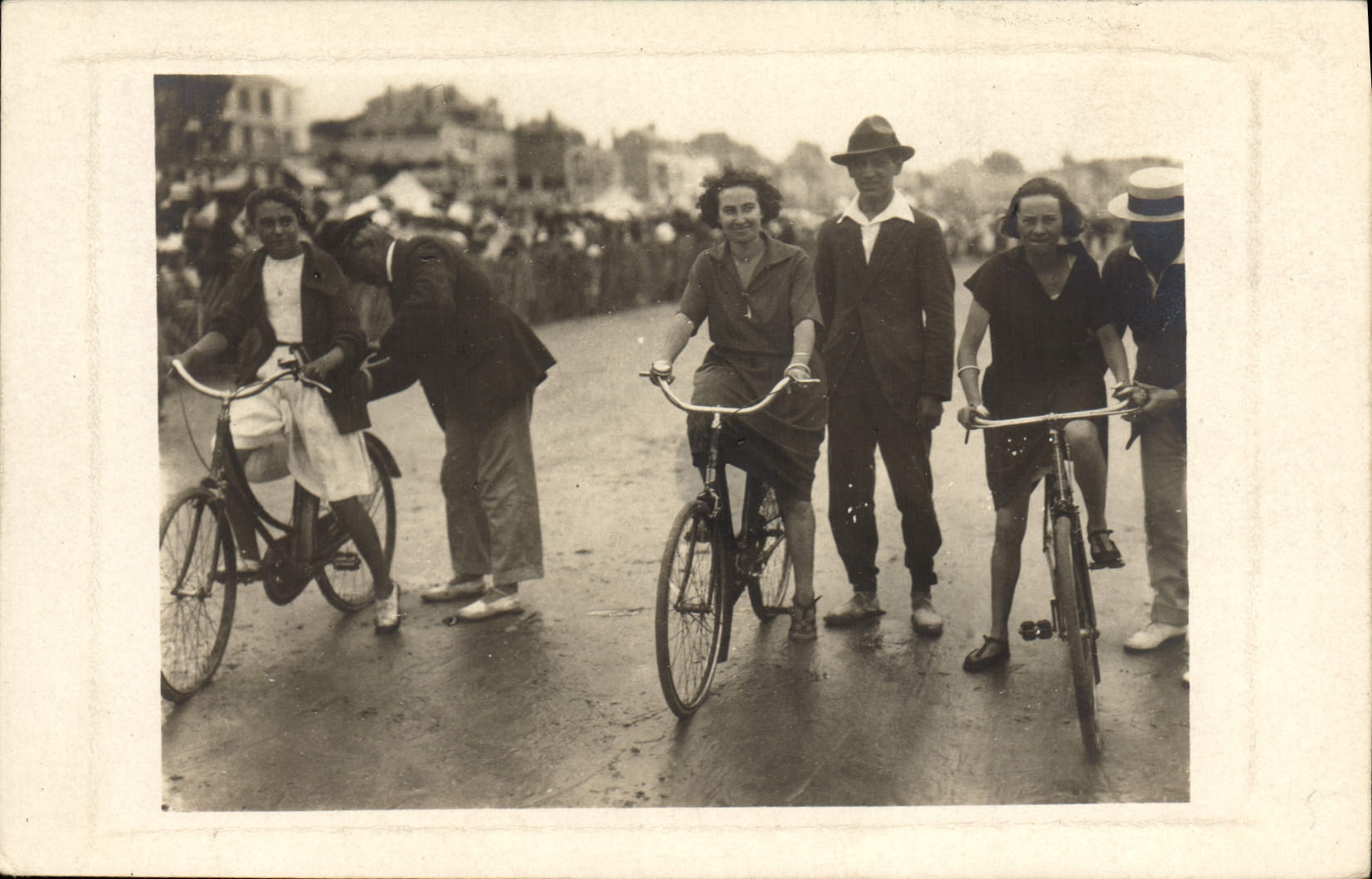 CARTE PHOTO Velo Cycle Cyclisme Femmes