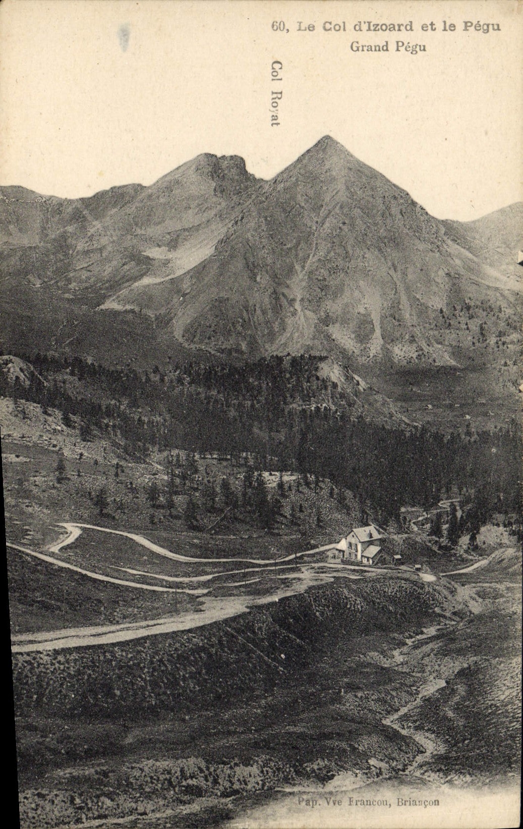 CPA Velo Cycle Cyclisme Le col d'Izoard et le Pegu Grand Pegu 