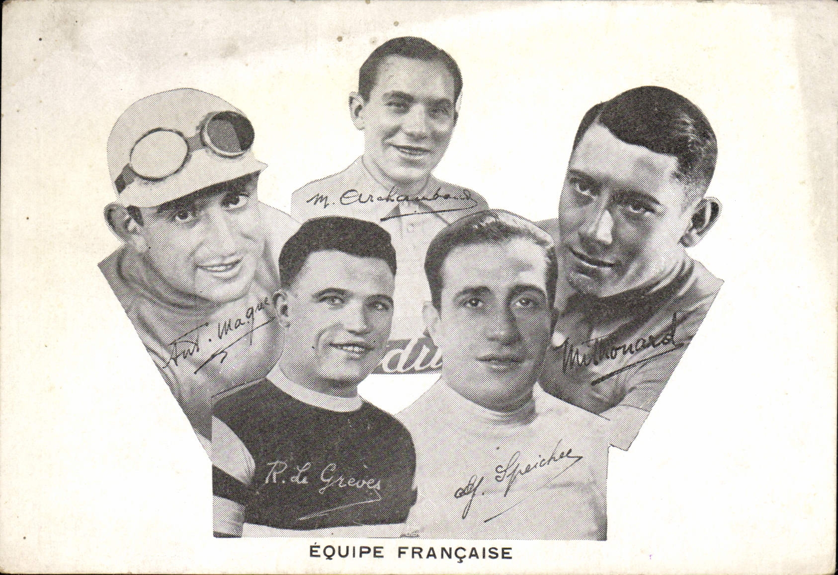 VINTAGE POSTCARD Velo Cycles Cycling Equips French