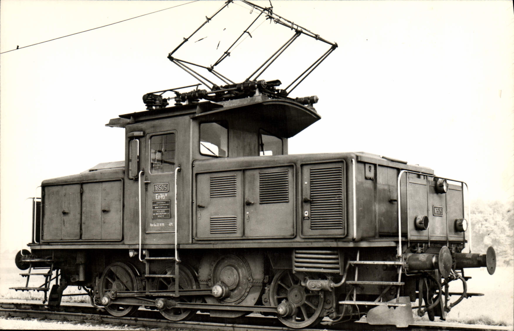 MODERN CARD Train bifrequence Shunter Ee 3/83 II 16501 06