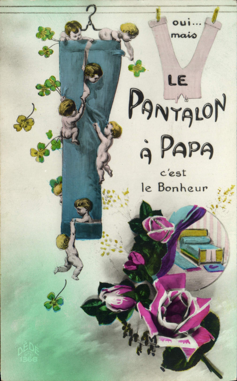 CPA Fantaisie Enfant Bebe Lettre P