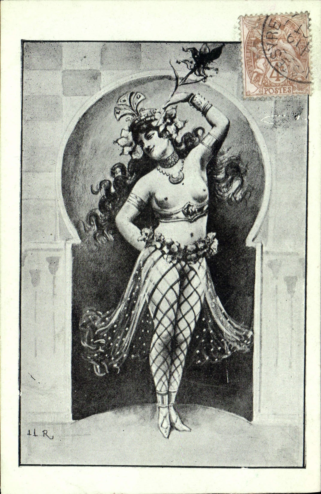 CPA Amour Femme Erotique