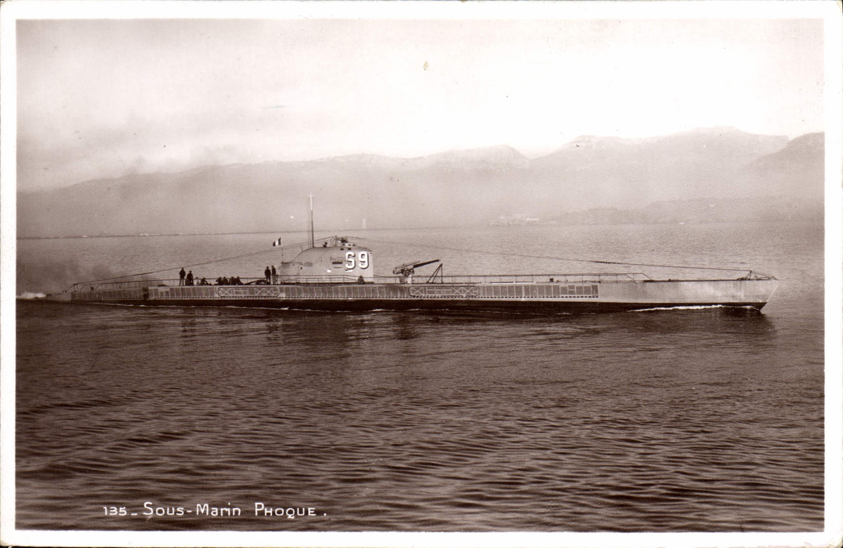 CPA Bateau Sous marin Sous-marin Phoque