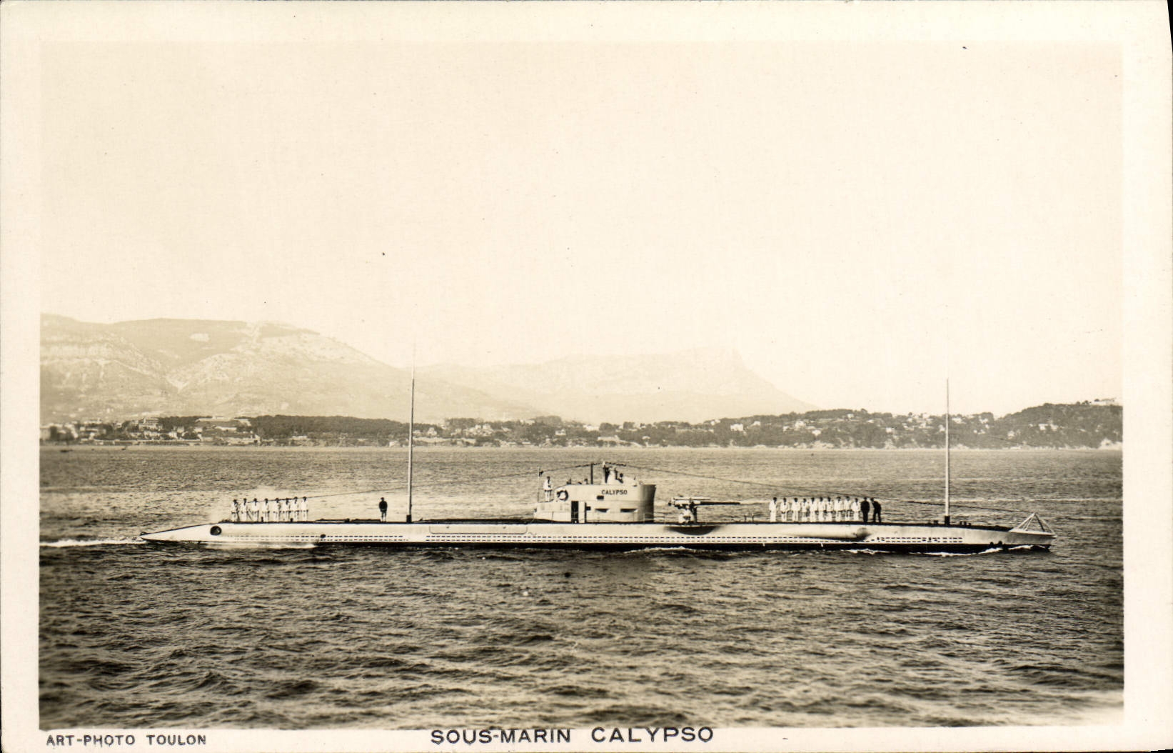 CPA Bateau Sous marin Sous-marin Calypso