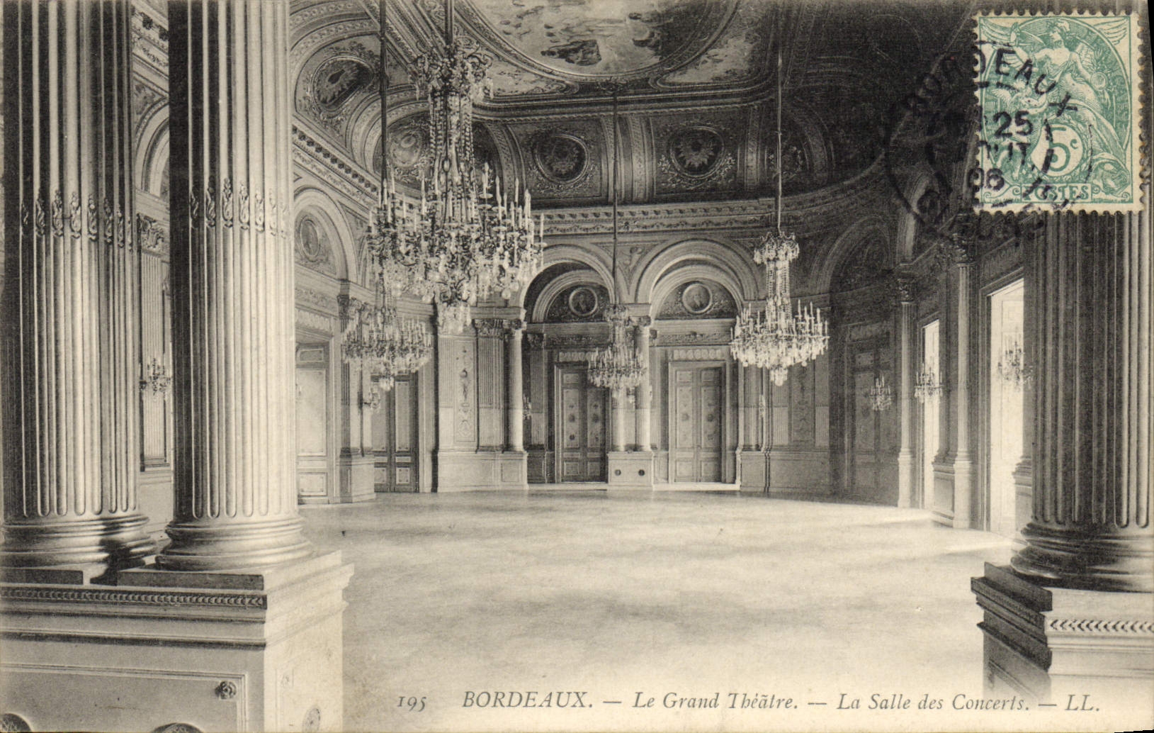 CPA Bordeaux Le grand theatre La salle des concerts 