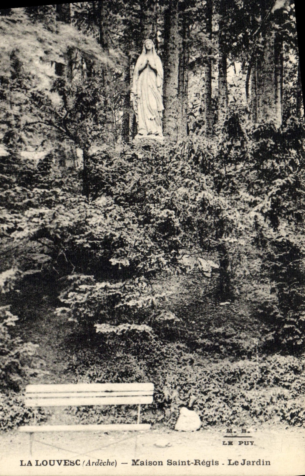 CPA La Louvesc Maison Saint Regis le jardin