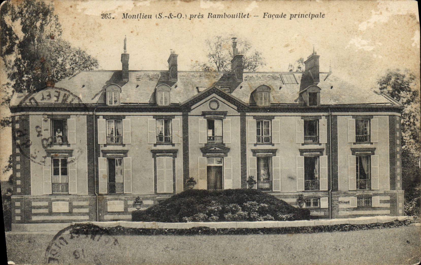 CPA Montlieu Pres Rambouillet Facade Principale
