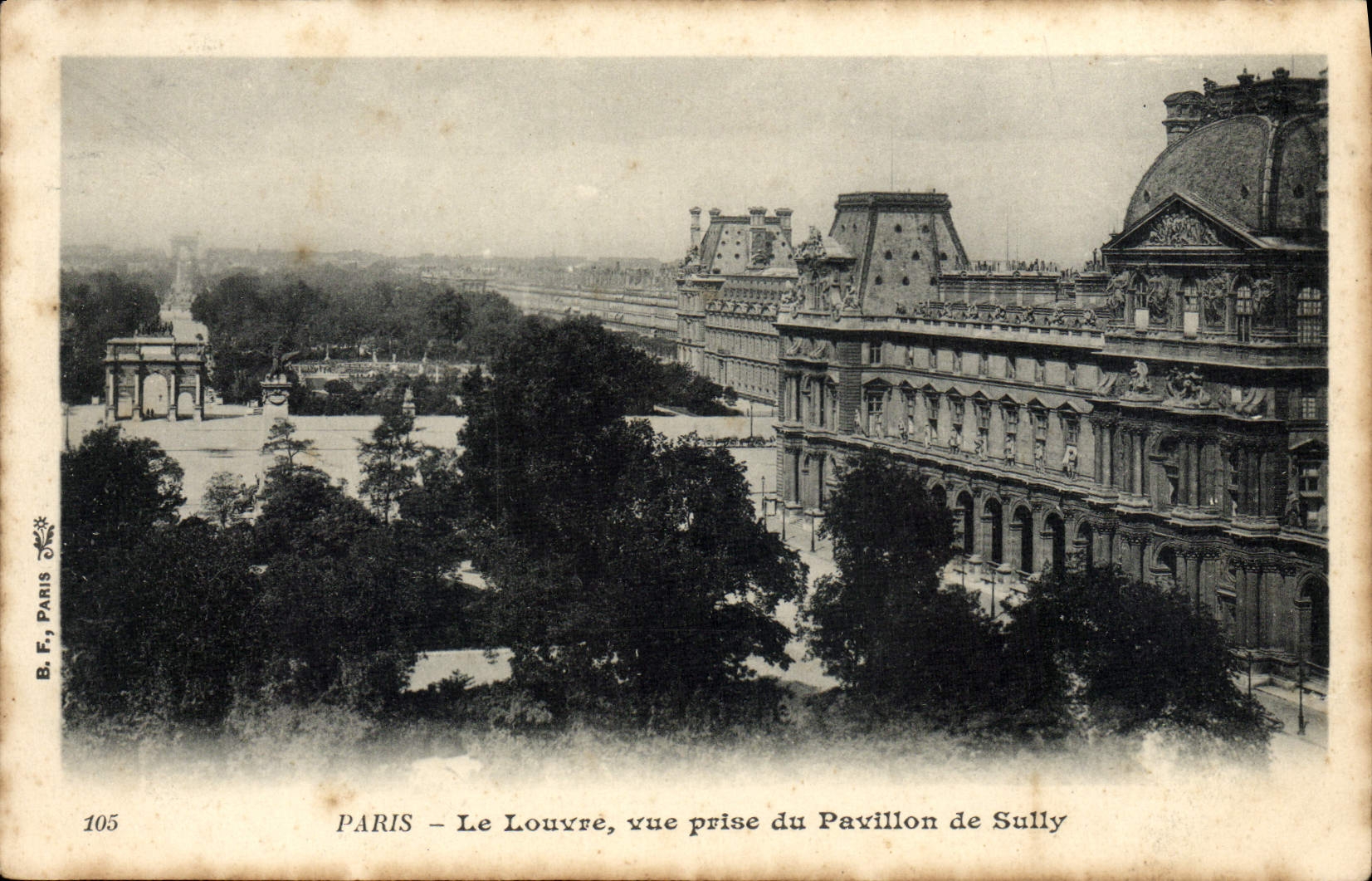 CPA Paris Le Louvre Vue Prise du Oavillon de Sully