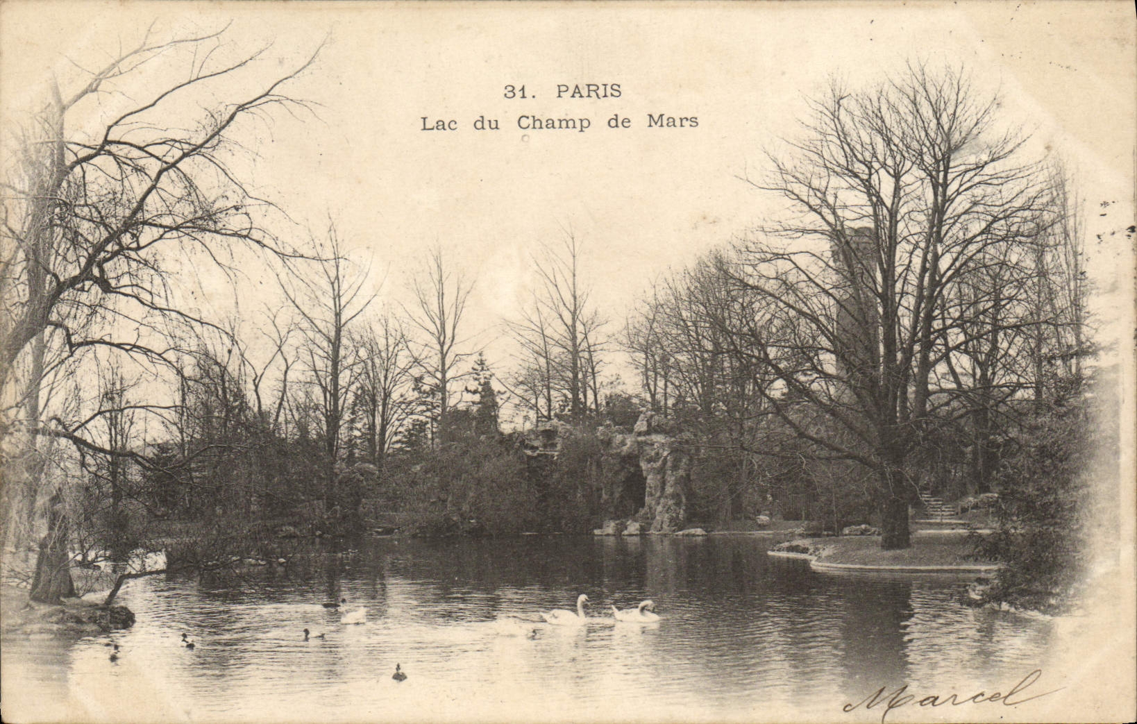 CPA Paris Lac du Champ de Mars