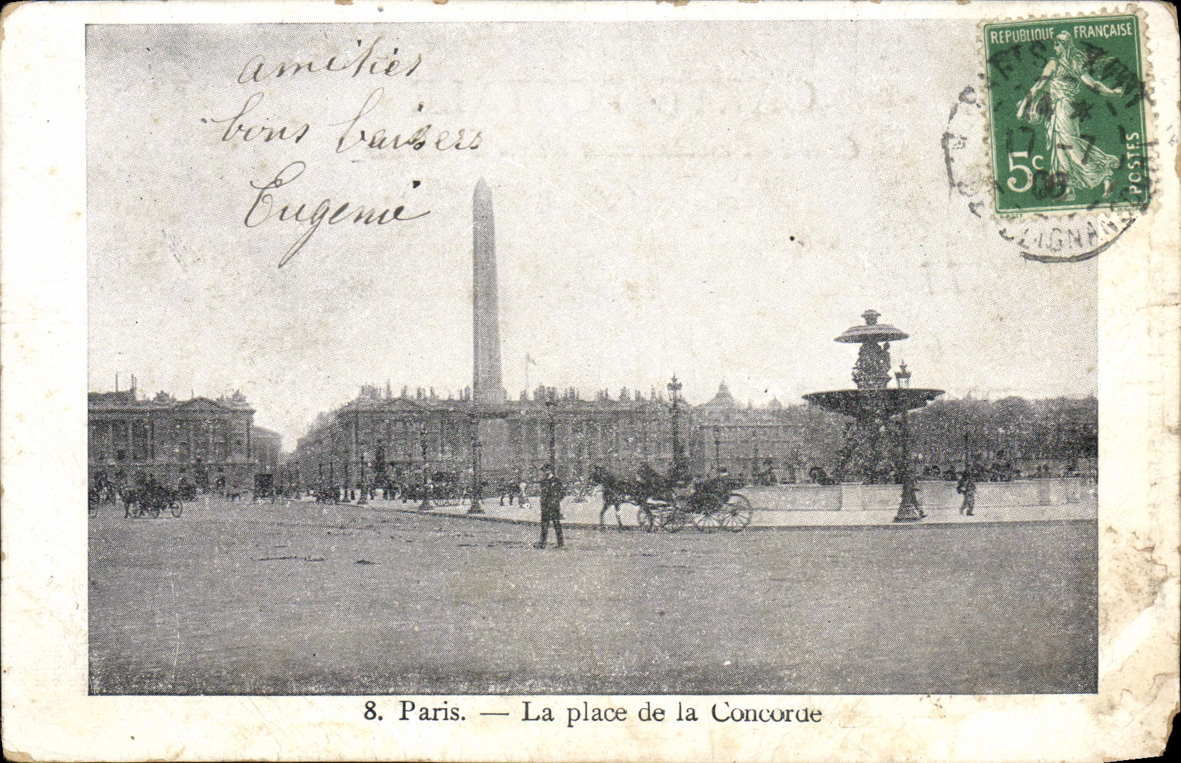 CPA Paris La Place de la Concorde