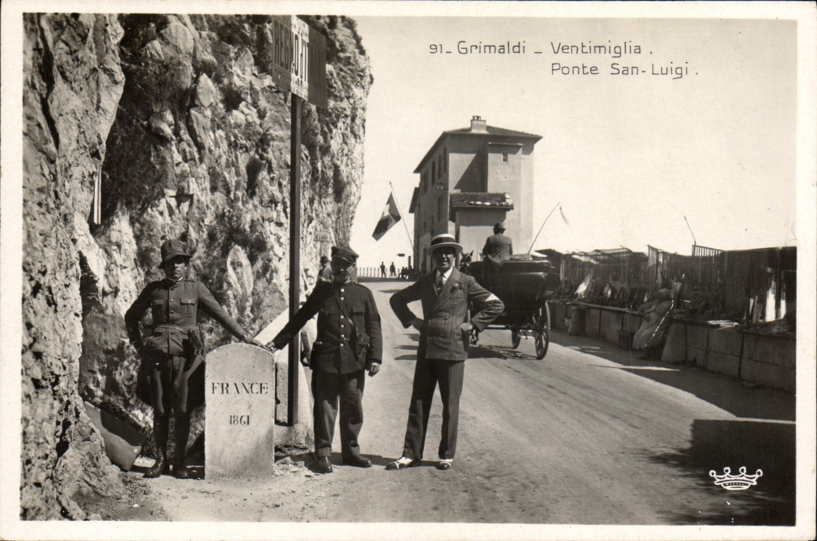CPA Douanes Grimaldi Ventimiglia Ponte San Luigi