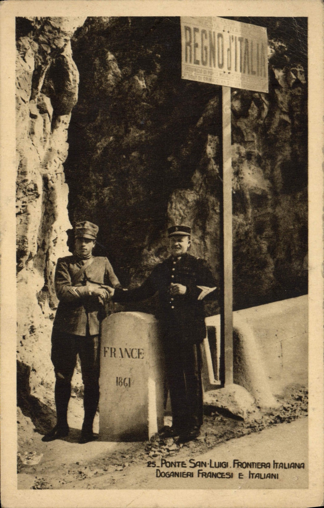 CPA Douanes Ponte San Luigi 
