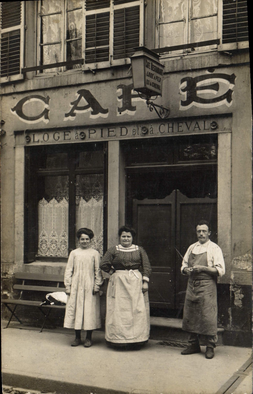 Real photo Cafe Places Foot and has horse