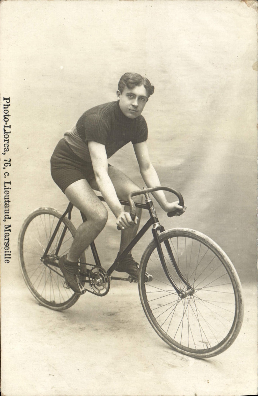 CARTE PHOTO Velo Cycle Cyclisme Llorca Marseille