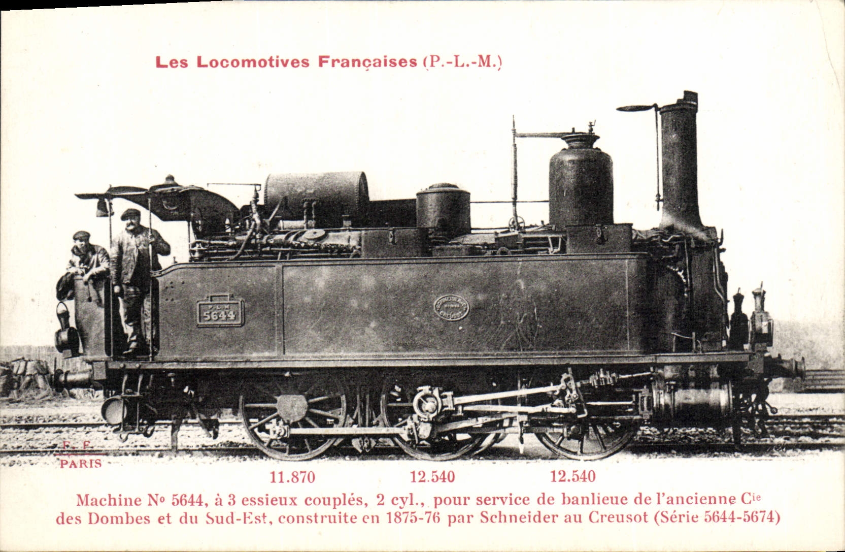 CPA Train Locomotive machine 5644