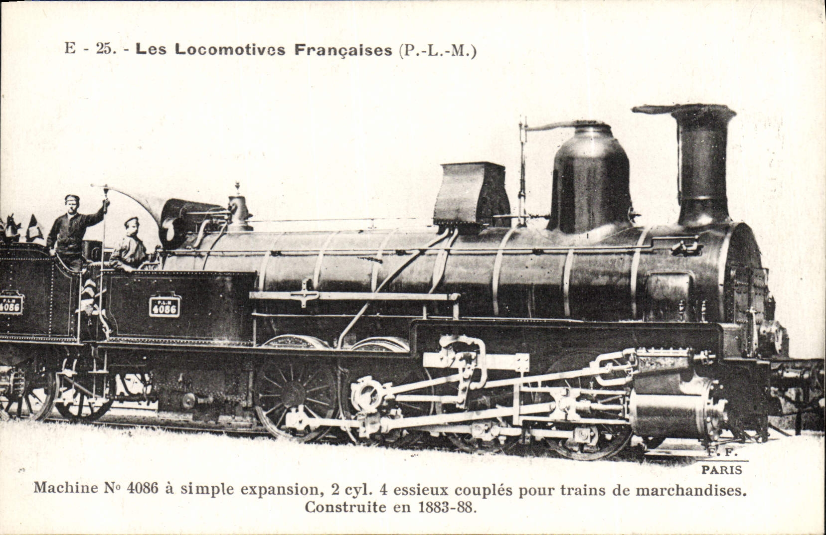 CPA Train Locomotive Machine 4086 a simple expansion