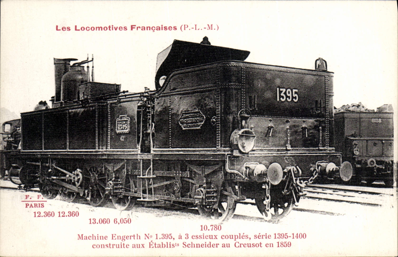 CPA Train Locomotive Machine Engerth 1 395