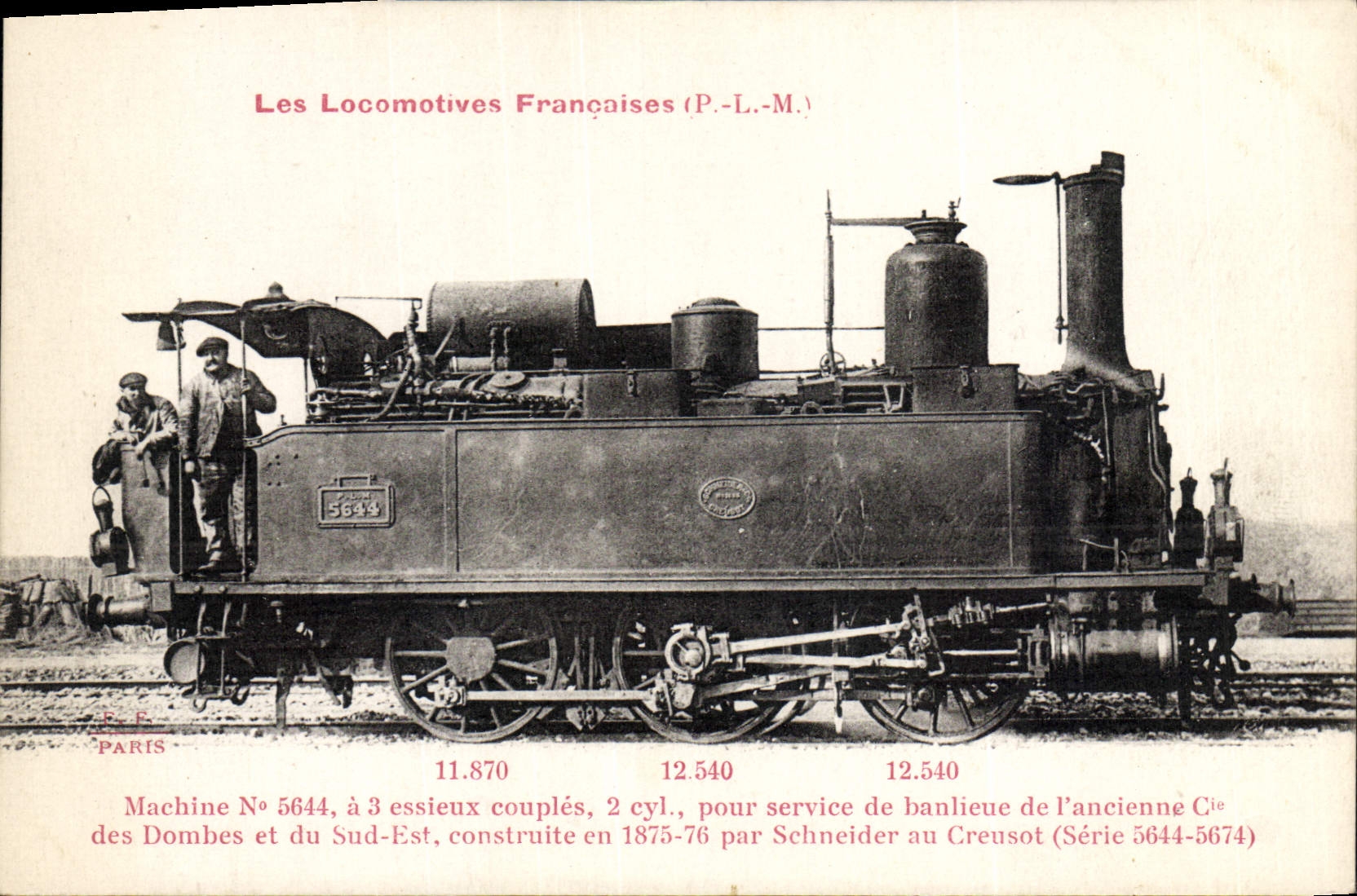 CPA Train Locomotive Machine 5644