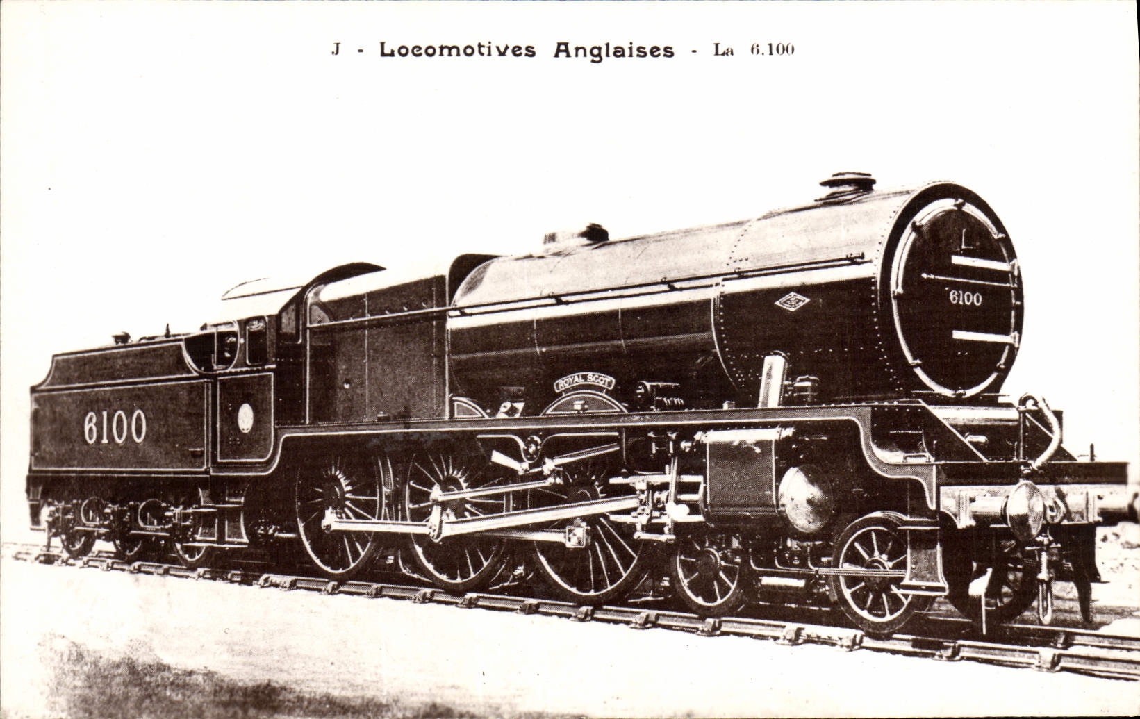 CPA Train Locomotive Anglaise La 6 100