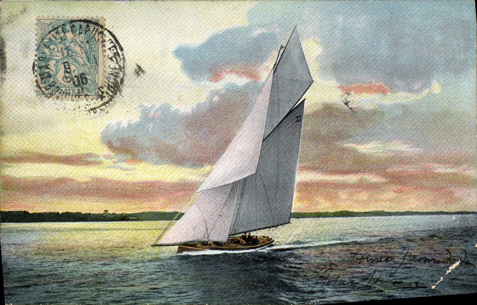 CPA Bateau Voilier 