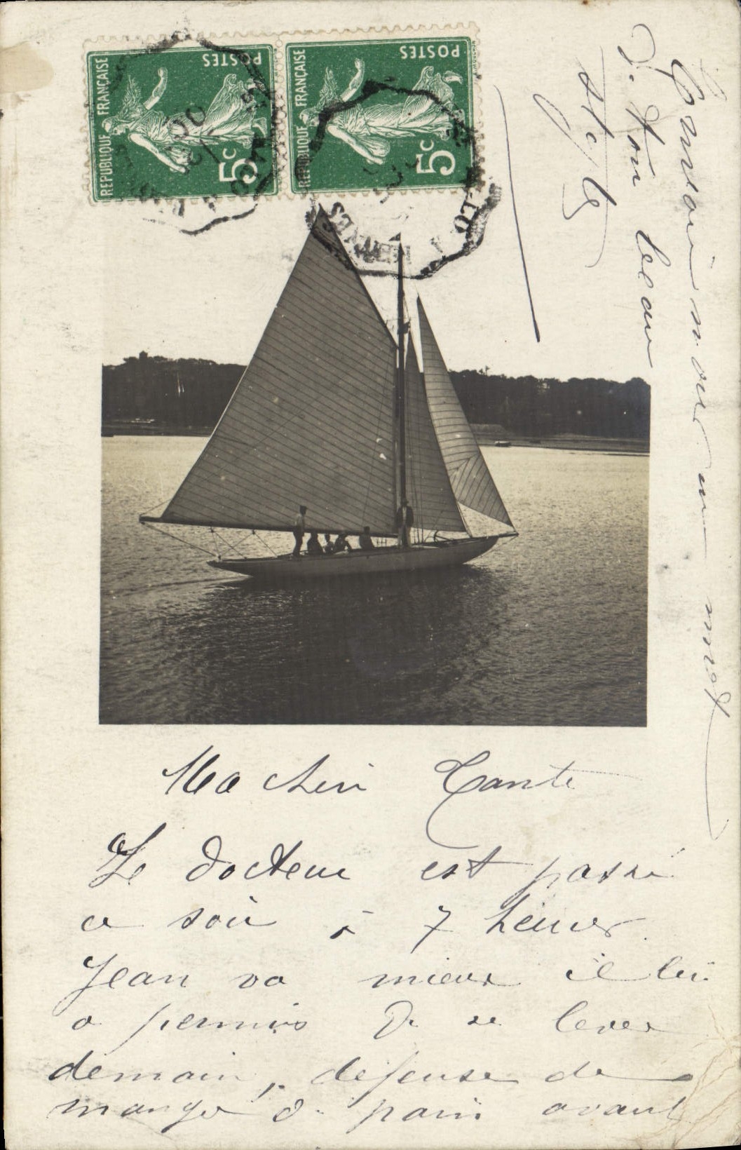 CPA Bateau Voilier