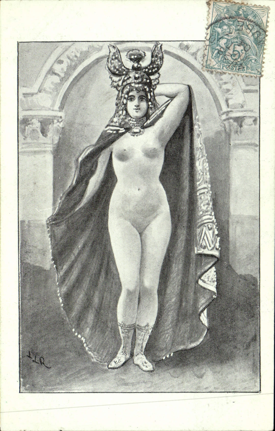 CPA Femme Nu erotique 