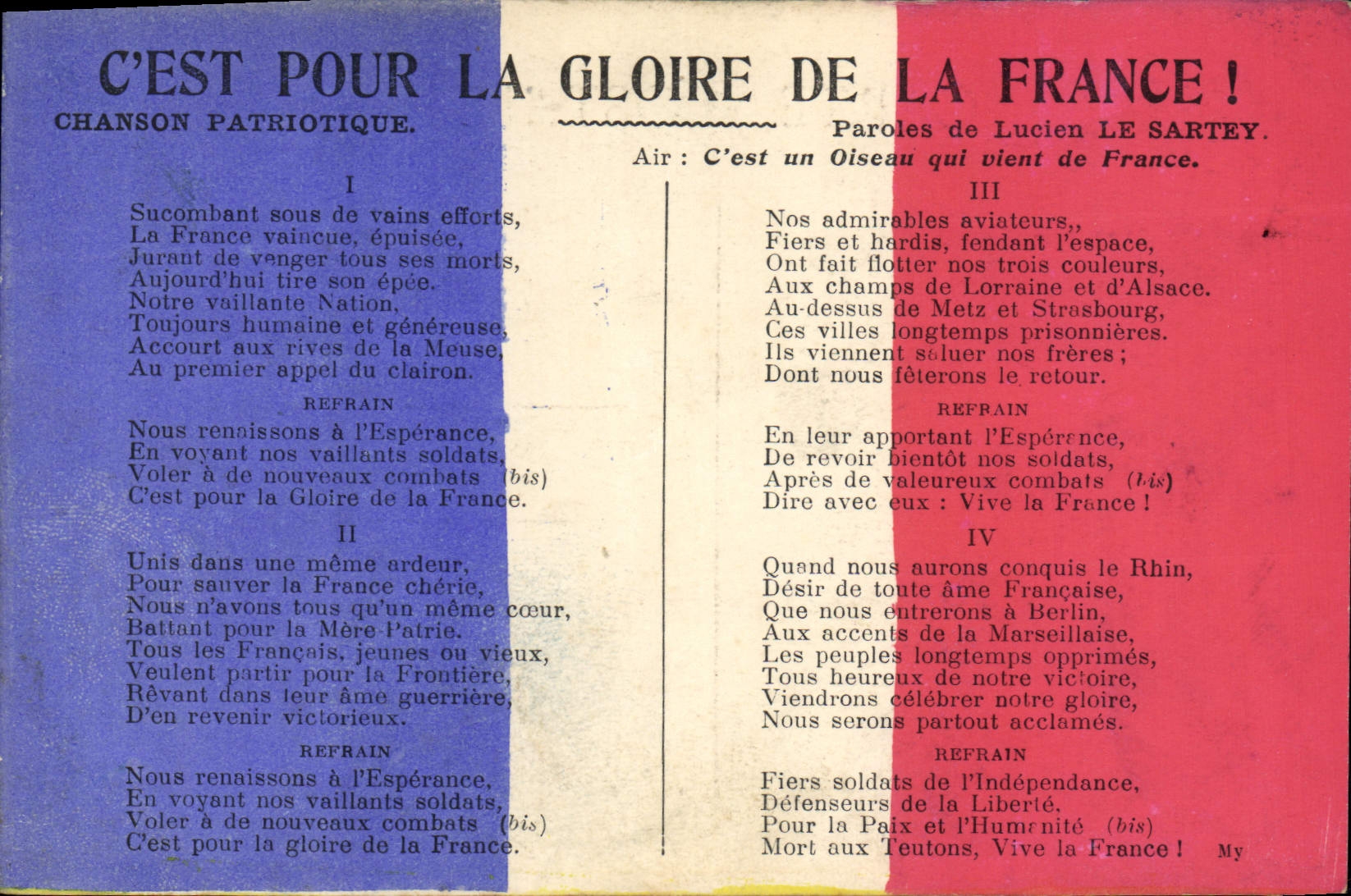 CPA Militaria Drapeau