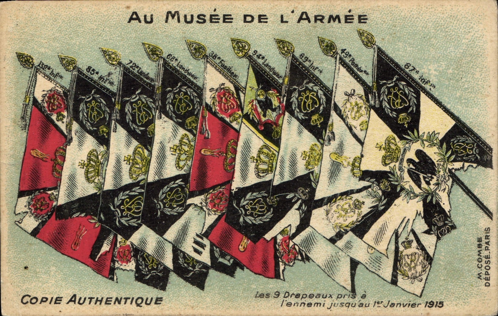 CPA Militaria Musee de l'armee Drapeaux