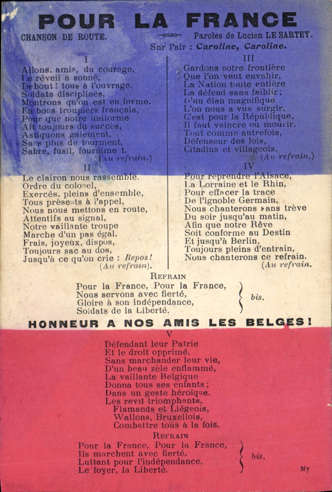 CPA Militaria Pour la France