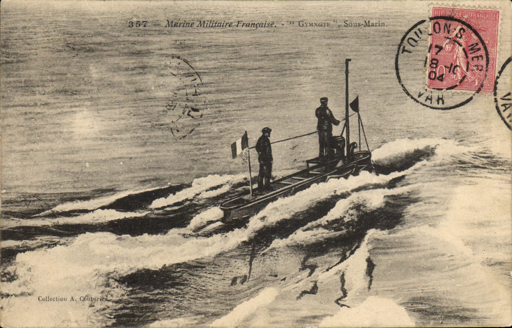CPA Bateau Sous marin Sous-marin Gymnote