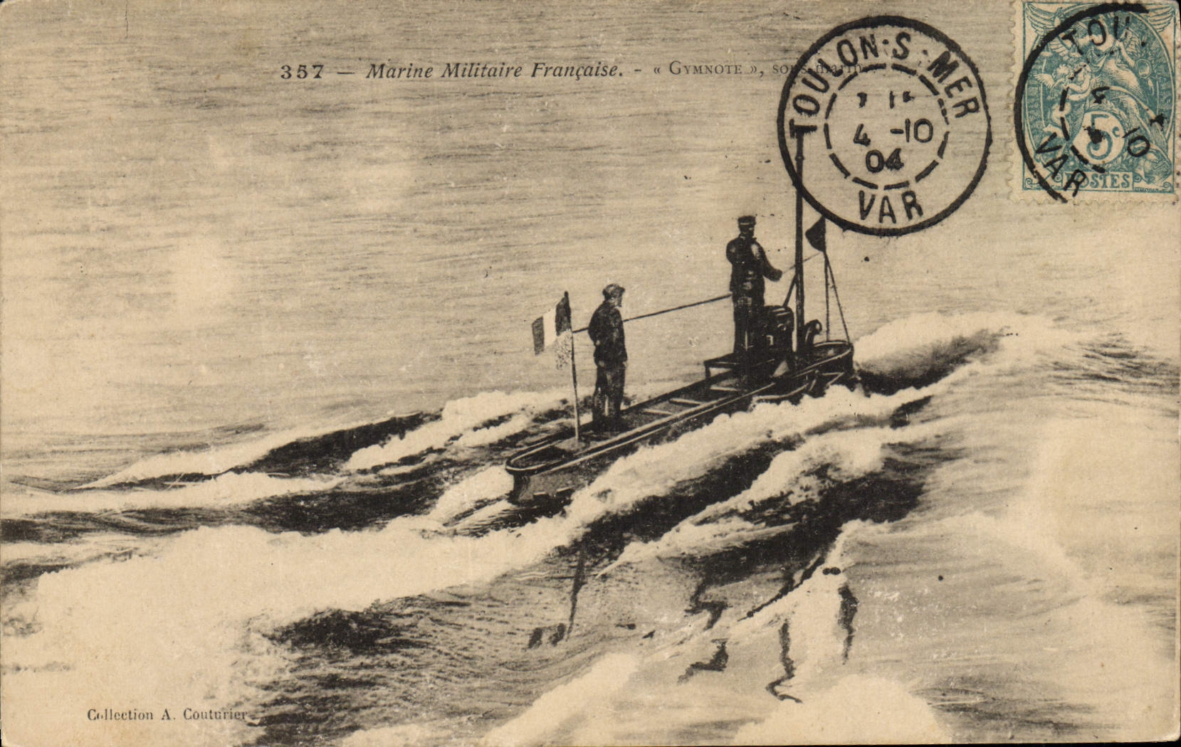 CPA Bateau Sous marin Sous-marin Gymnote