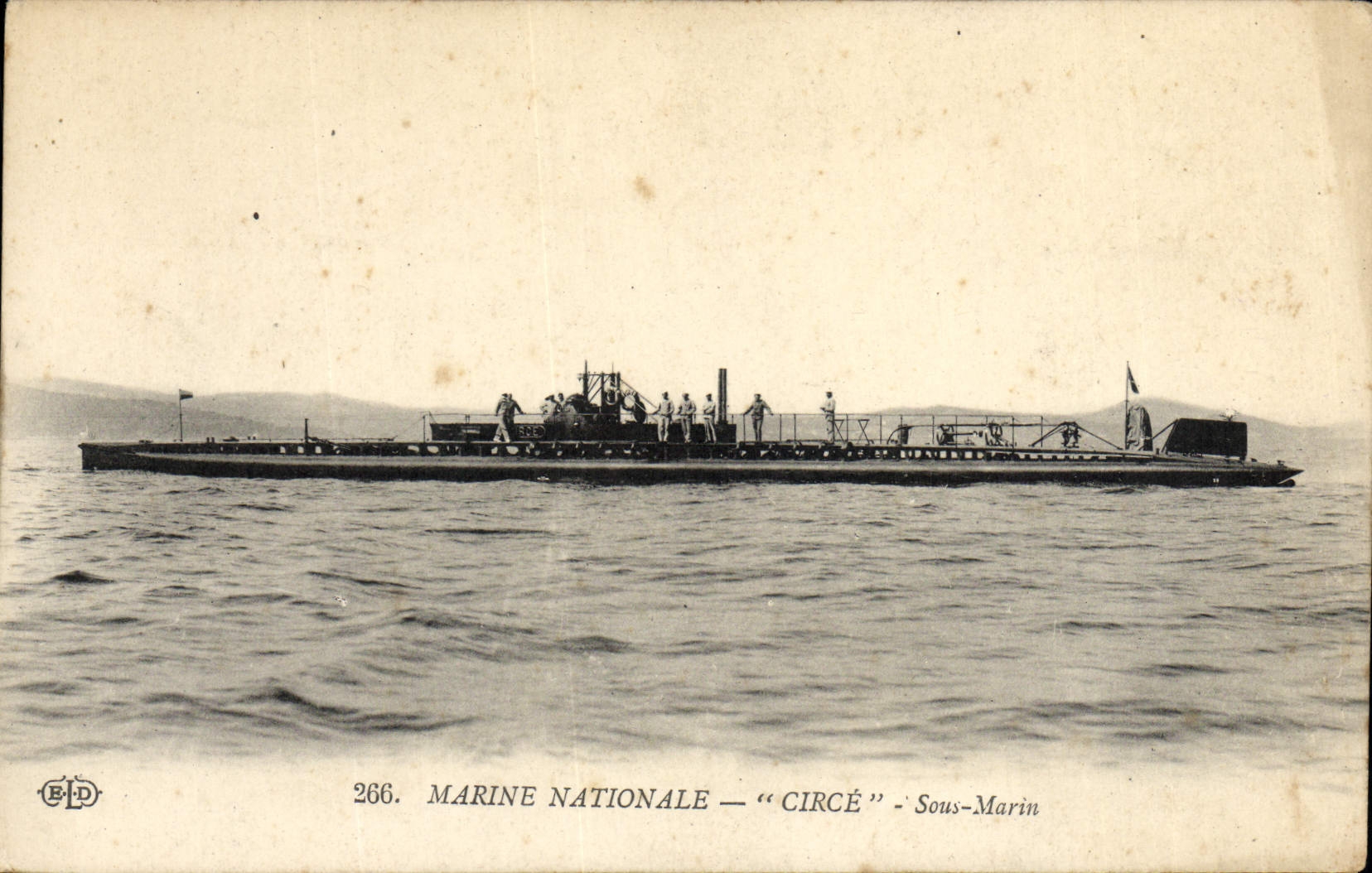 CPA Bateau Sous marin Sous-marin Circe Sous marin