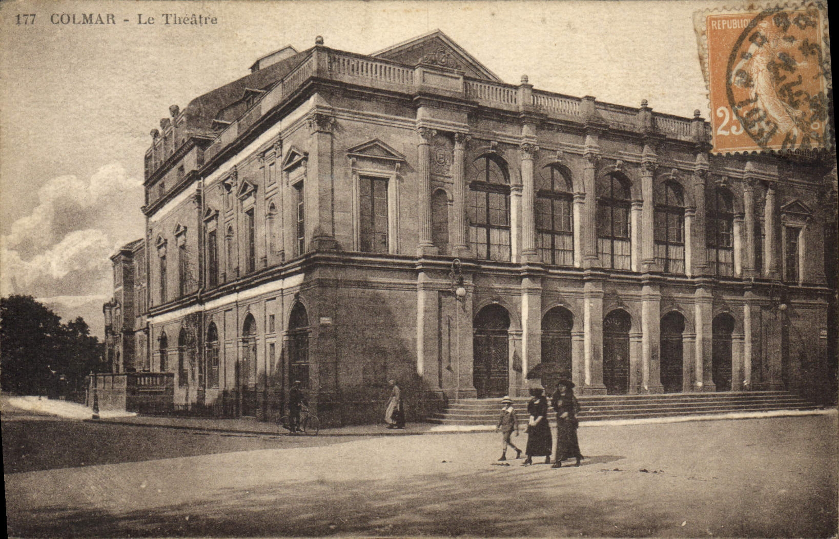 VINTAGE POSTCARD the Theater Colmar