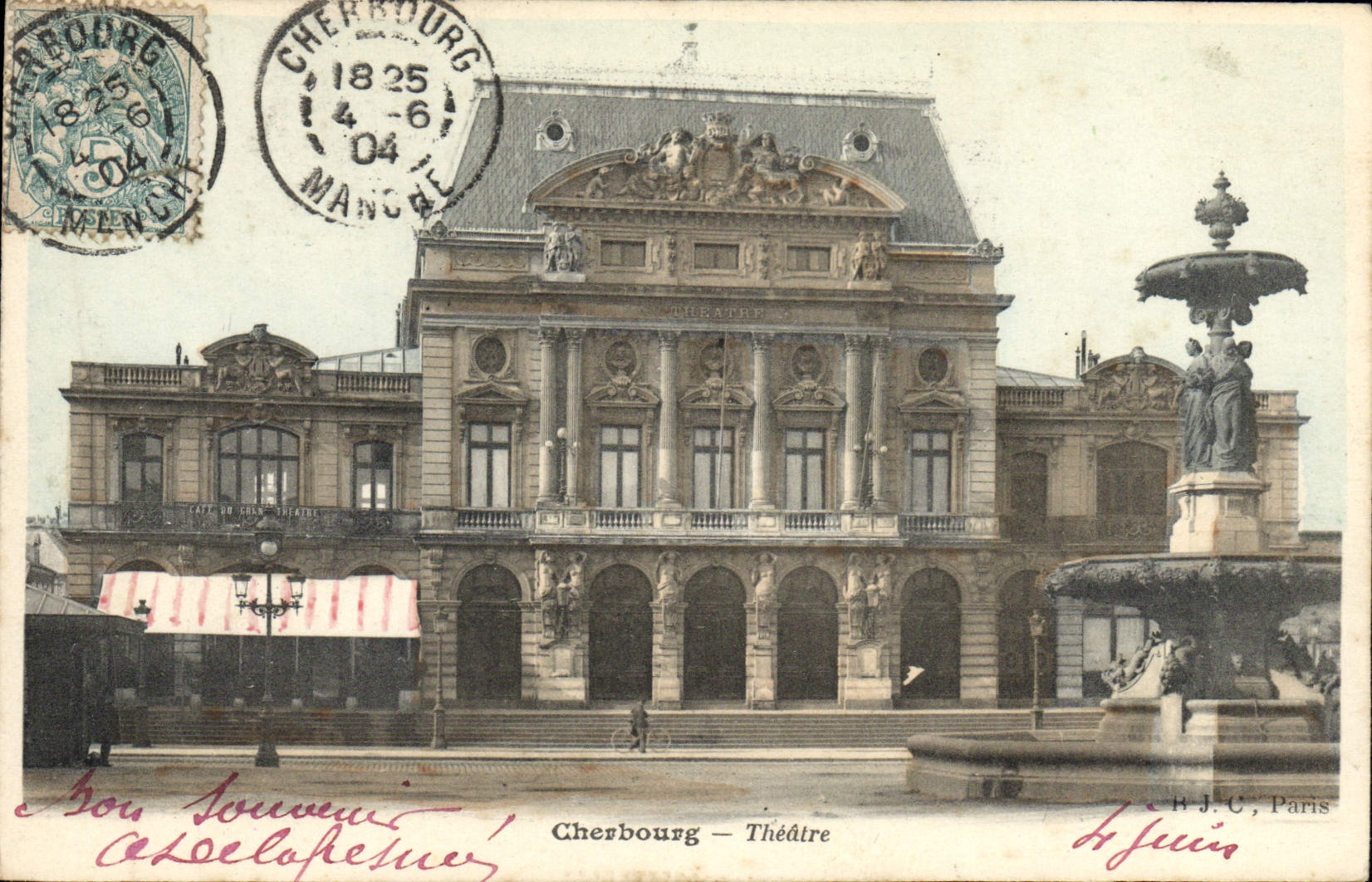 CPA Le Theatre Cherbourg 