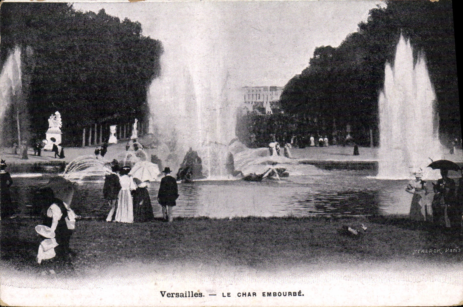 CPA Versailles Le Char Embourbe