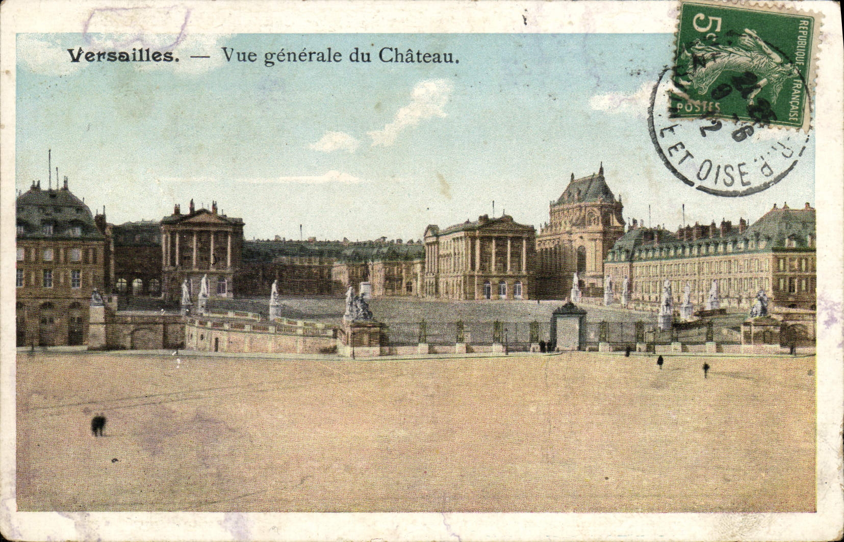 VINTAGE POSTCARD Versailles View of the Castle