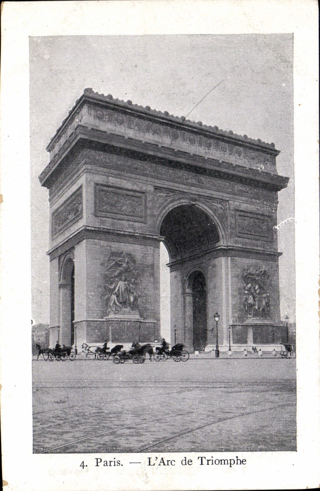 CPA Paris L'Arc de Triomphe