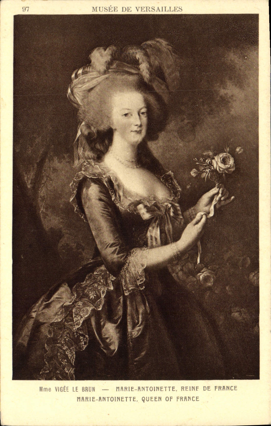 CPA Versailles Musee Mme Vigee le Brun Marie Antoinette Reine de France