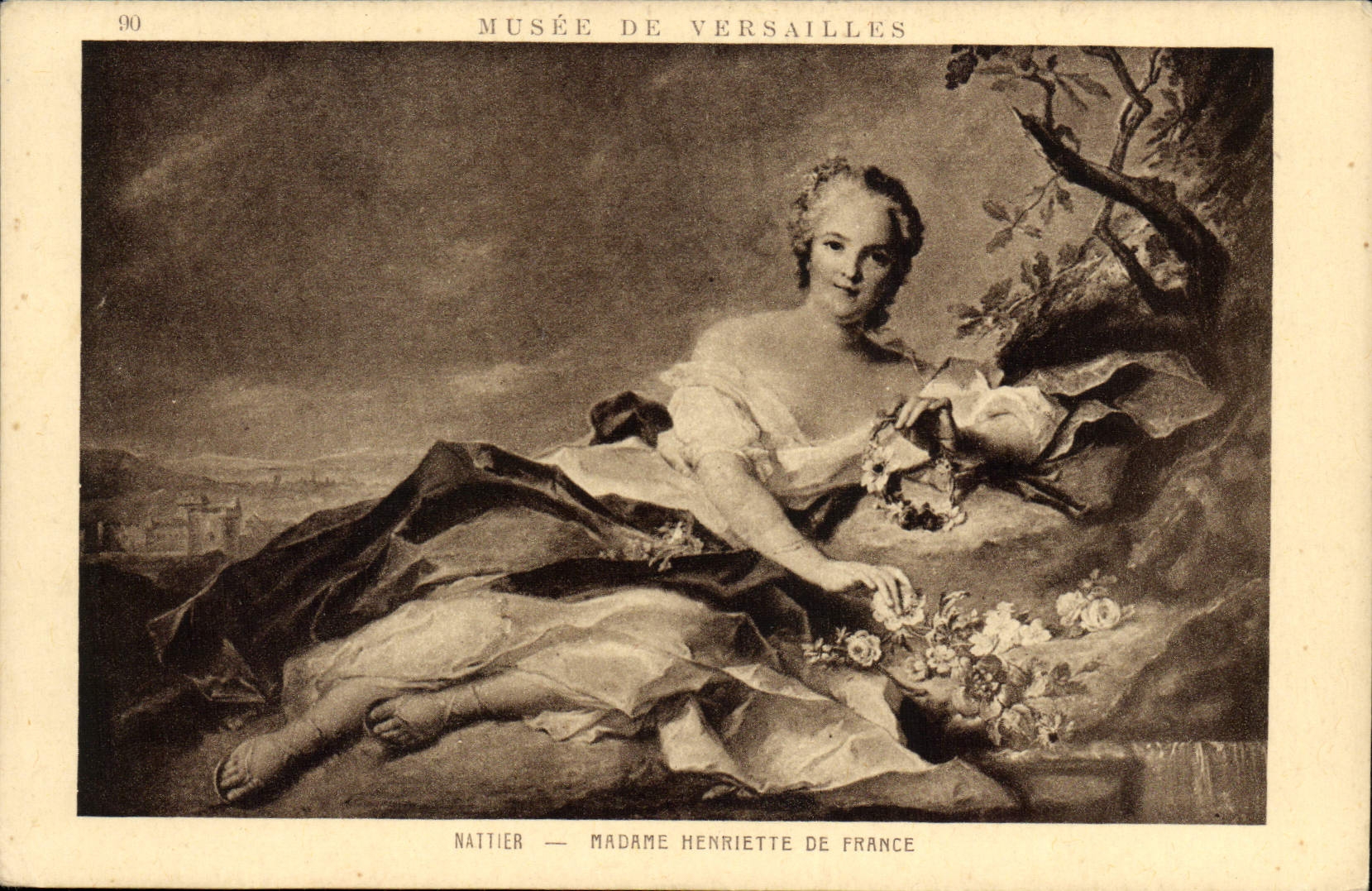CPA Nattier Madame Henriette De France Musee de Versailles