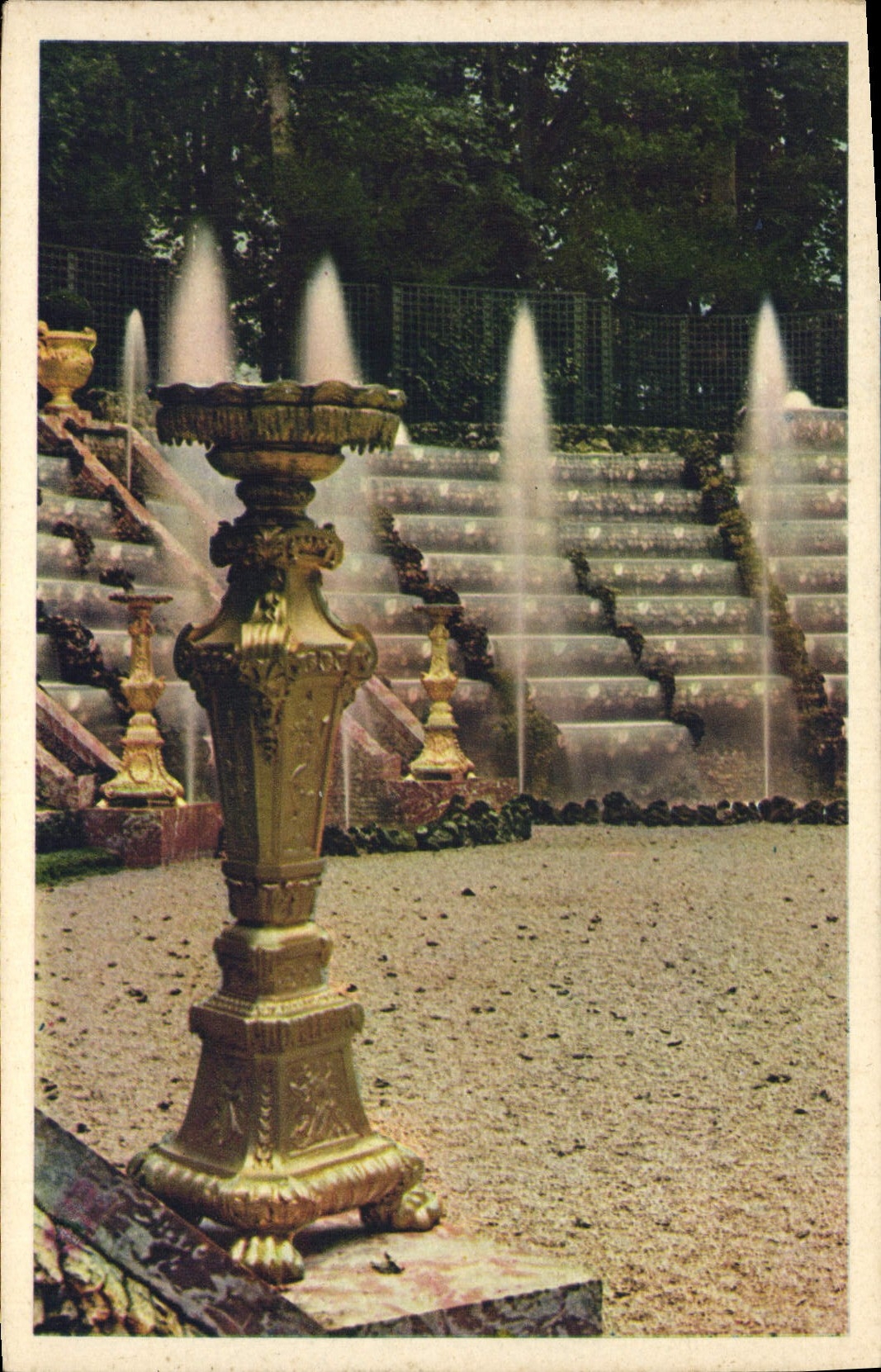 VINTAGE POSTCARD Versailles Park of the Castle the Thicket of Rubbles