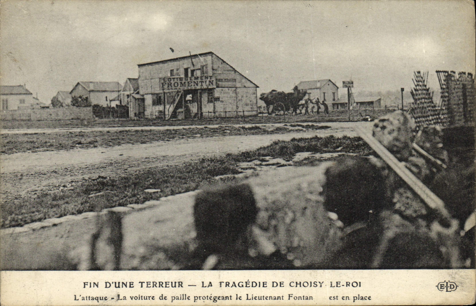 CPA Fin d'une terreur Tragedie de Choisy le Roi L'attaque
