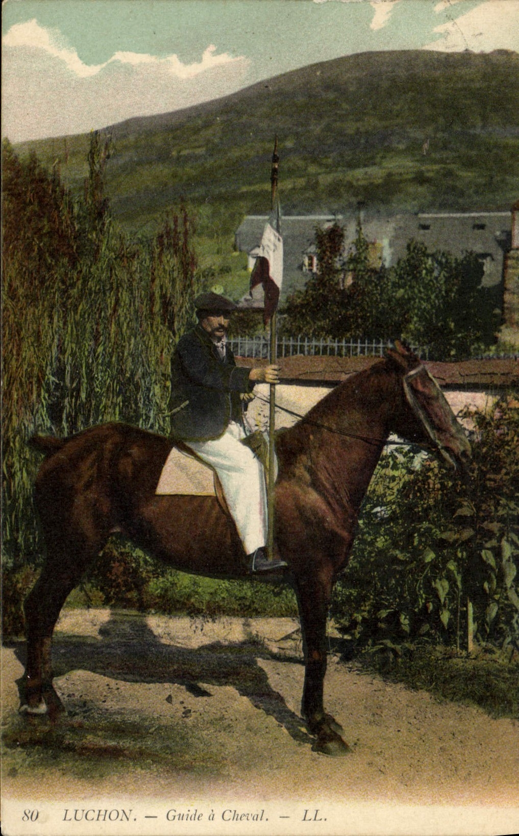 CPA Alpinisme Luchon Guide a cheval