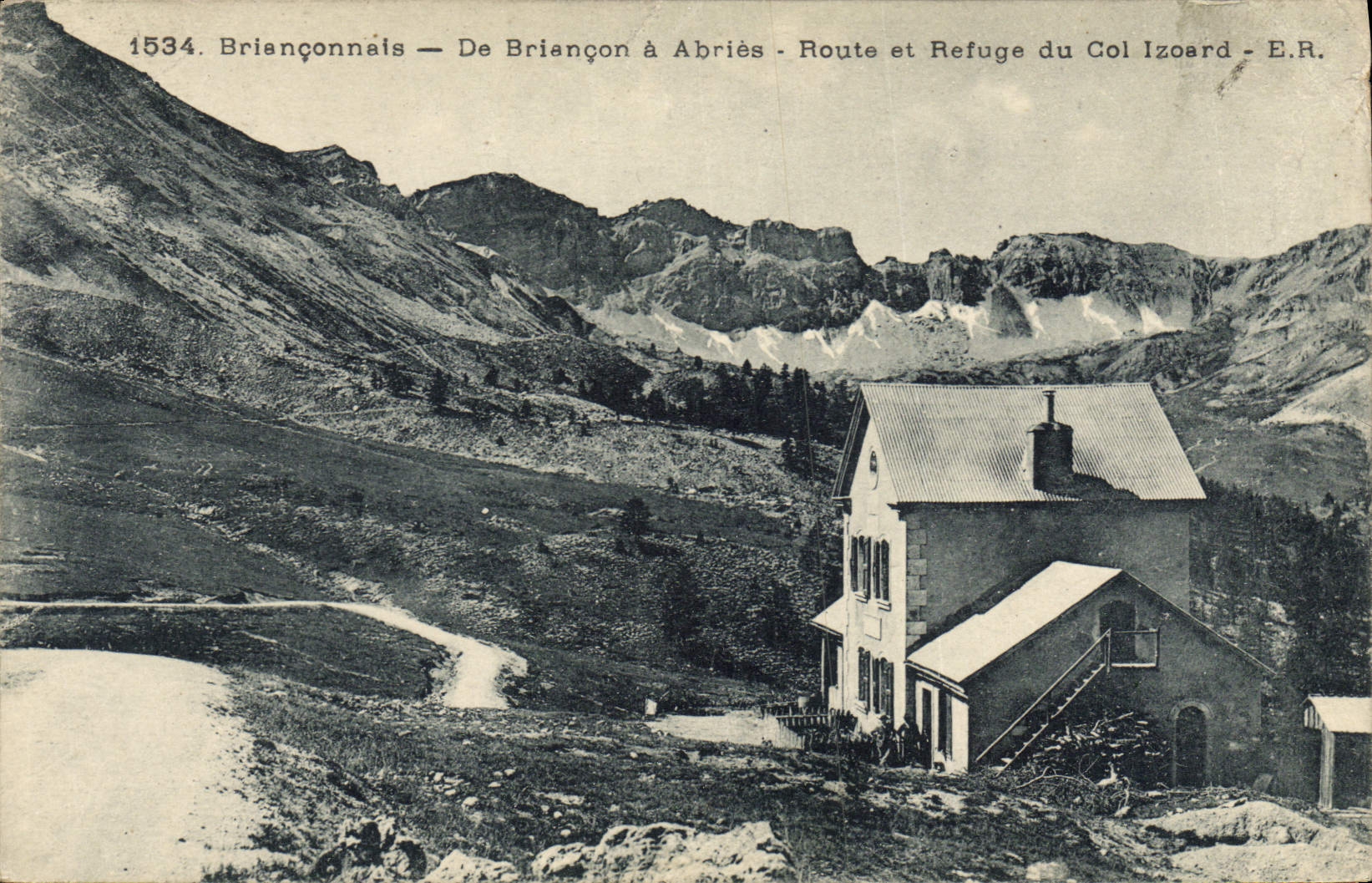 VINTAGE POSTCARD Alpinisme Brianconnais Of Briançon has Abries Route and refuge of the collar Izard